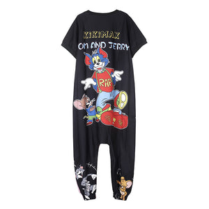 Tom & Jerry short-sleeve jumpsuit