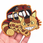 Load image into Gallery viewer, Totoro Catbus embroidered patch
