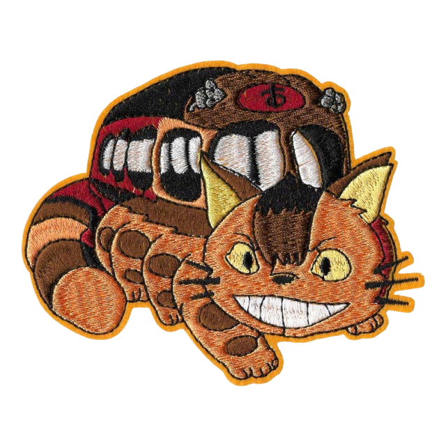 Totoro Catbus embroidered patch