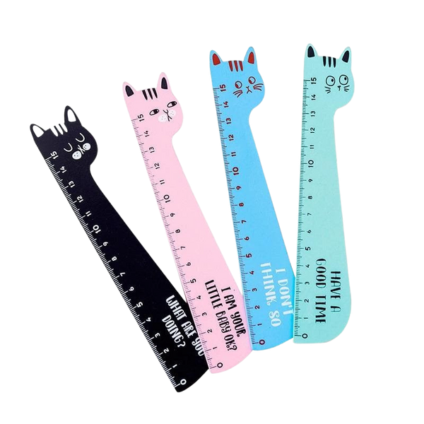 Wooden cat-shaped rulers | nyxycat